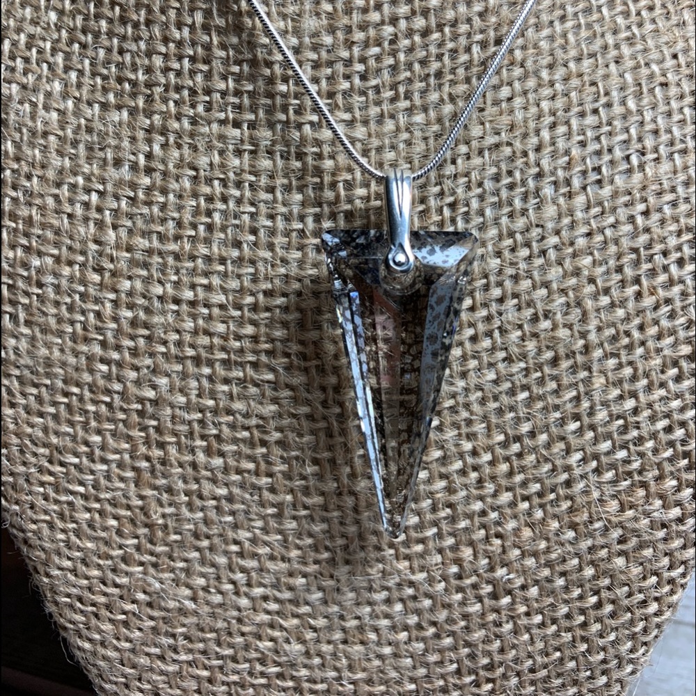 Handmade Swarovski Crystal “Crystal Silver Patina”